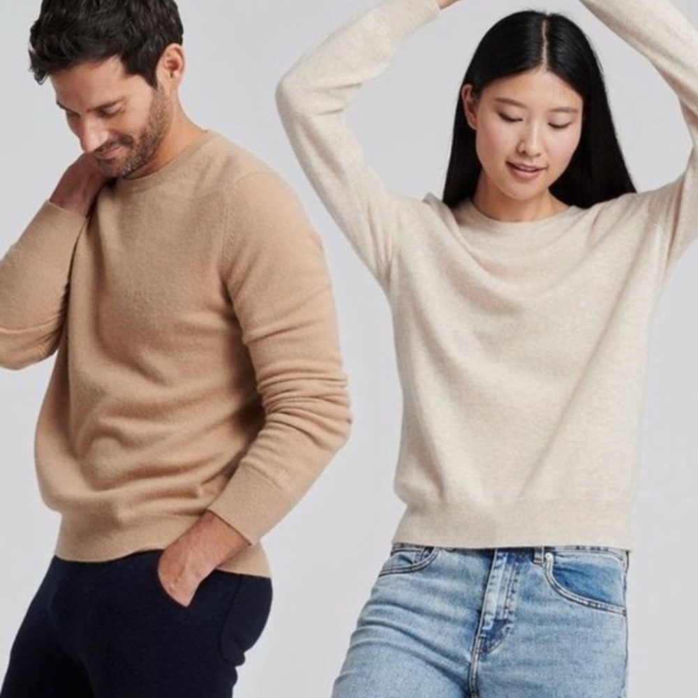 Brand New Naadam Olive Green Cashmere Crew, XXS
